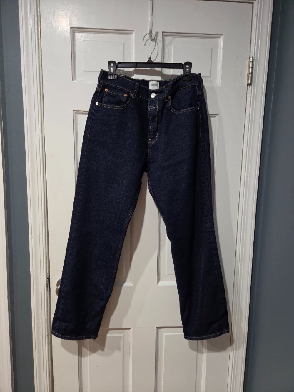 CLOSED Dark Indigo High Rise Straight Leg Jeans Made in Italy - Size 28